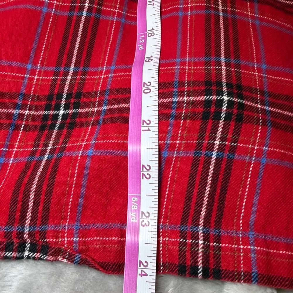 J Jill Sleep Womens Size Small Red Plaid Pajama Set Sleepwear Cozy Loungewear - Picture 9 of 11